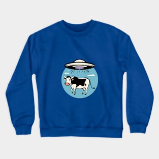 UFO Cow Abduction Crewneck Sweatshirt